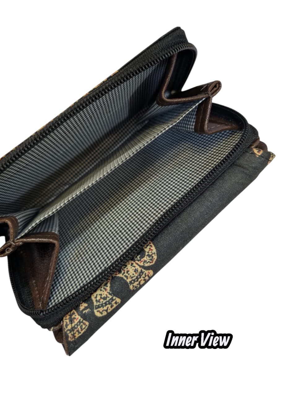 Tussar Wallet - Design 05 ( 3 Fold Small )