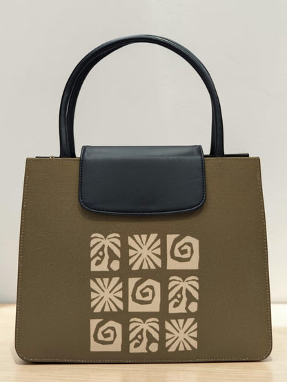 The Mono Flap Tote