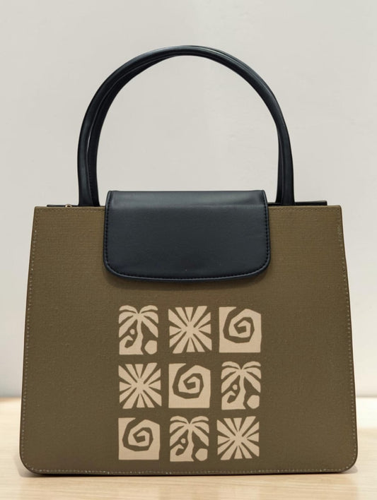 The Mono Flap Tote