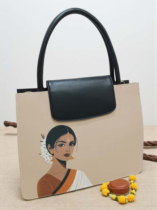 The Mono Flap Tote