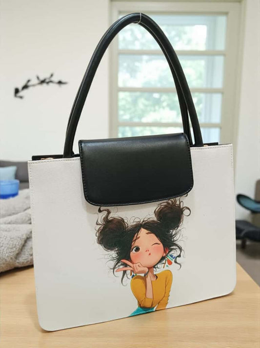 The Mono Flap Tote