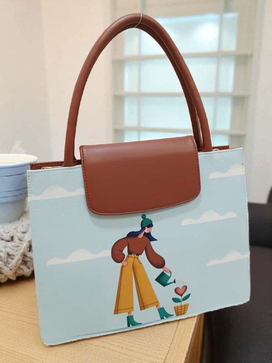 The Mono Flap Tote
