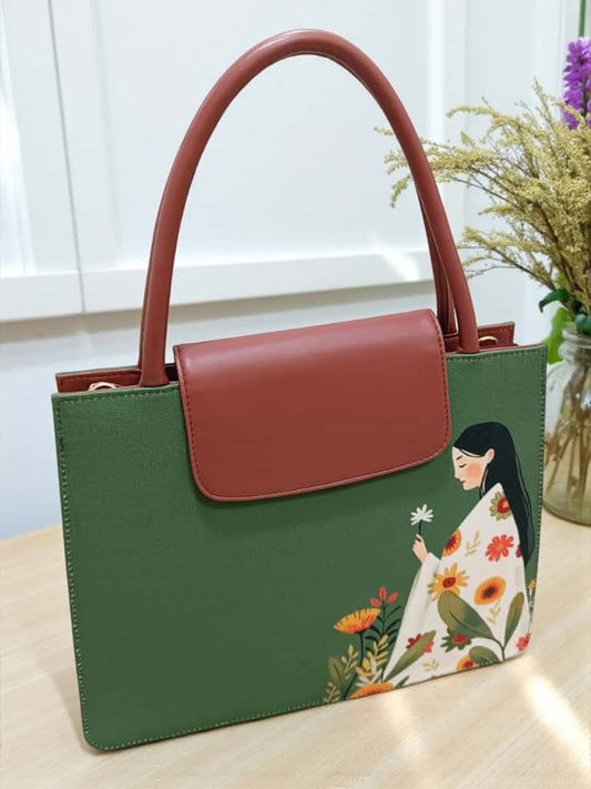 The Mono Flap Tote