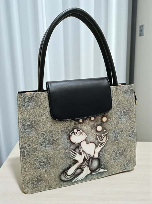 The Mono Flap Tote