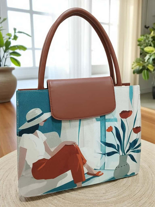 The Mono Flap Tote
