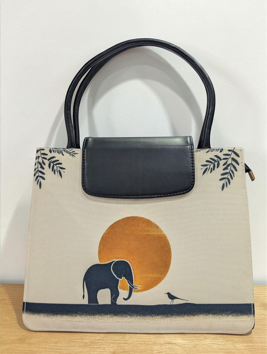 The Mono Flap Tote