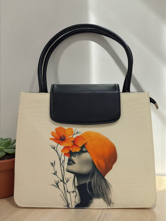 The Mono Flap Tote