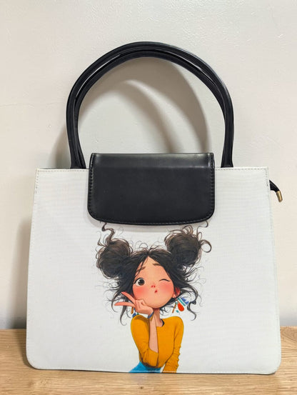 The Mono Flap Tote