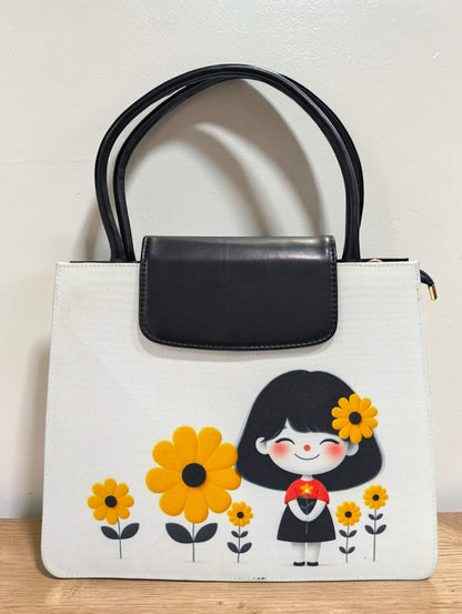 The Mono Flap Tote