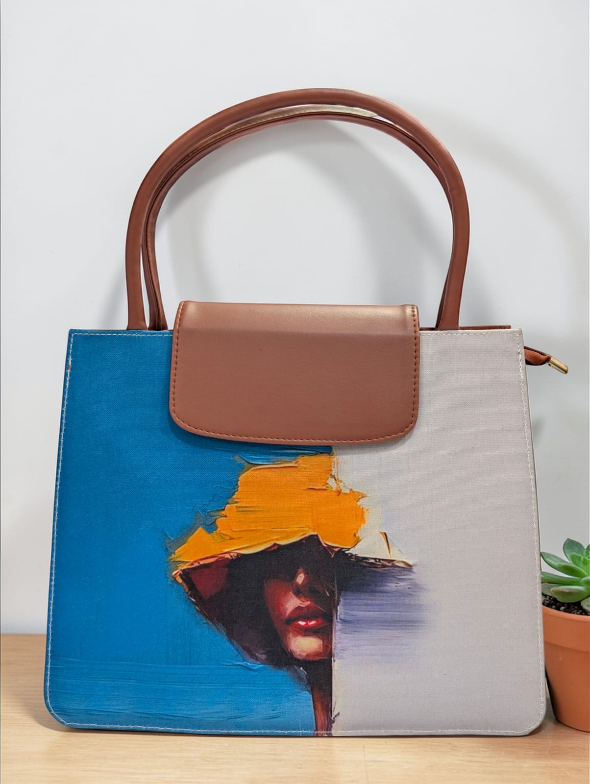 The Mono Flap Tote