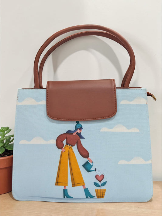The Mono Flap Tote
