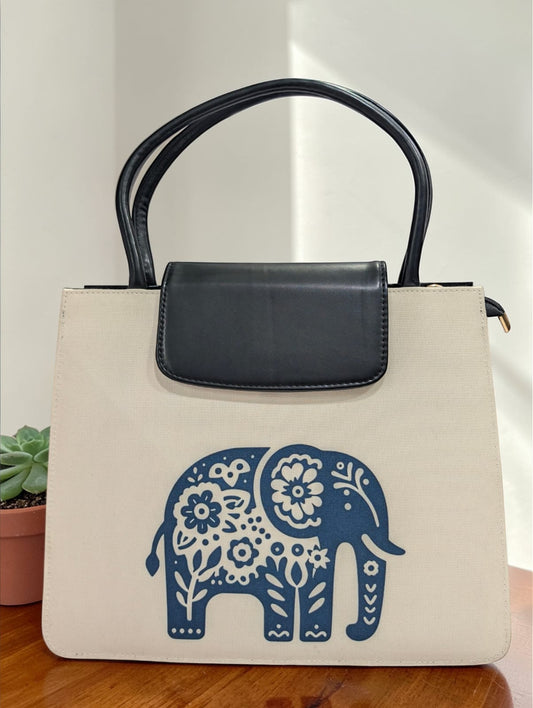 The Mono Flap Tote