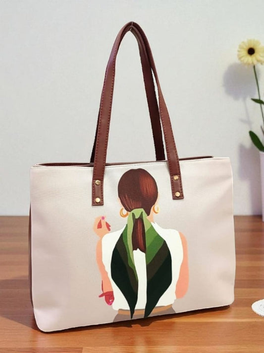 Jessica - The 3 Pocket Printed Tote