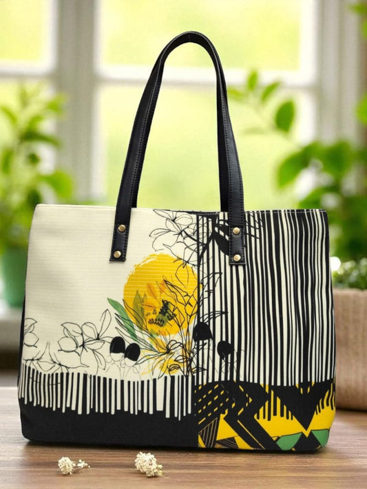 The 3 Pocket Printed Tote