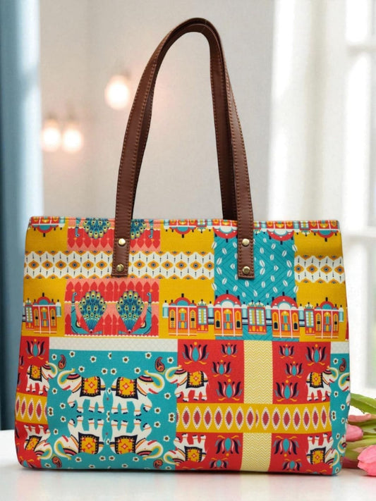 The 3 Pocket Printed Tote