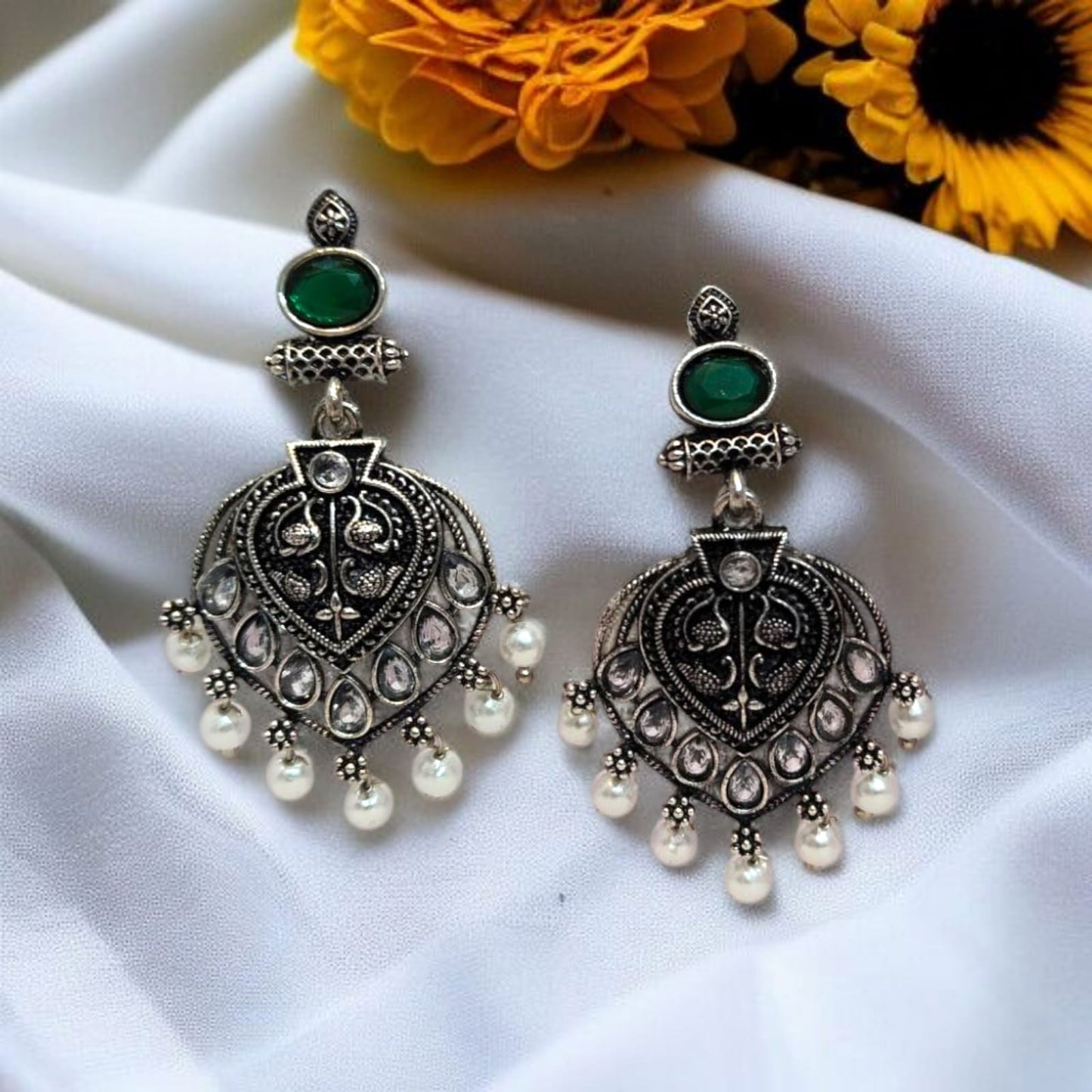 Oxadised Earrings - By "ZEVAR"