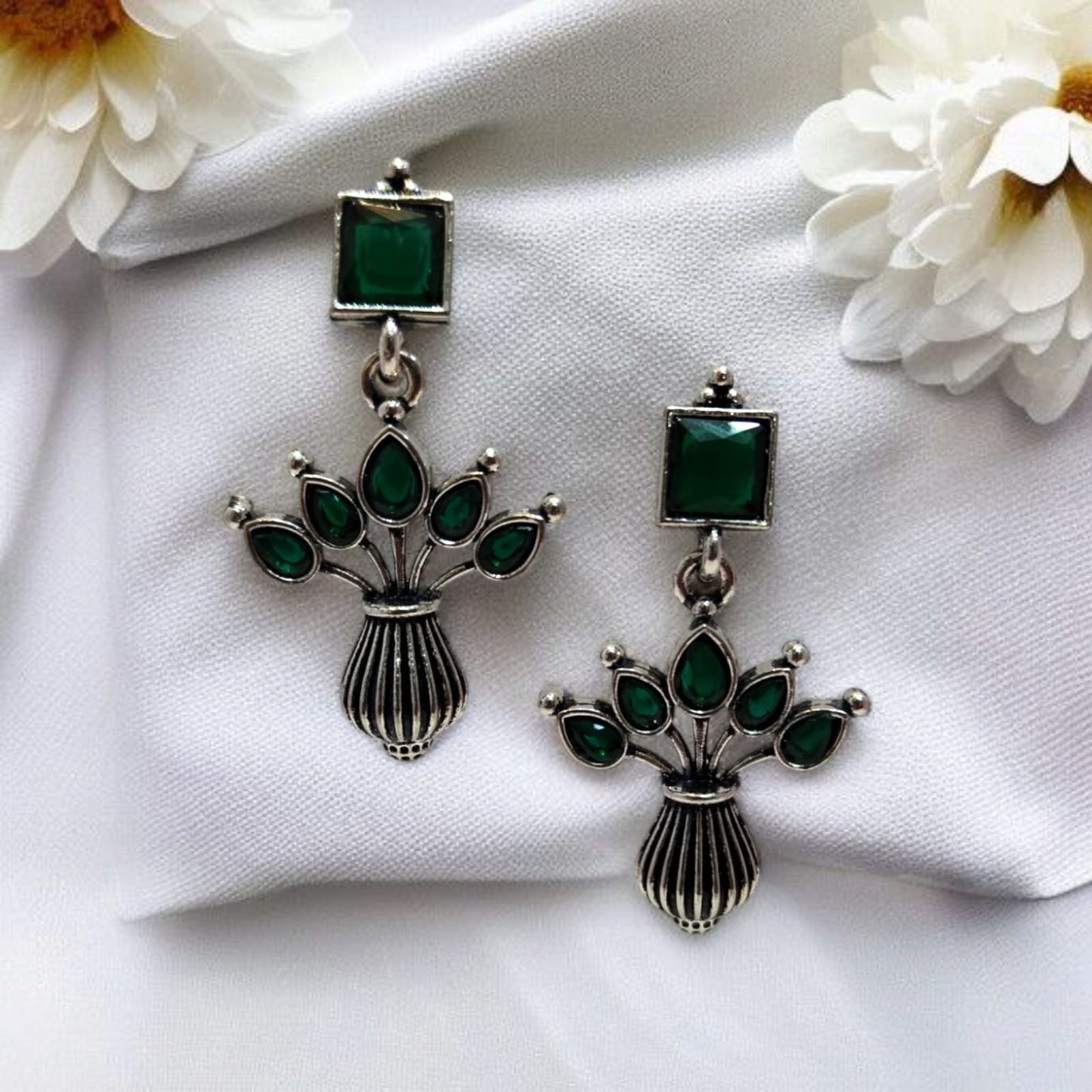 Oxadised Earrings - By "ZEVAR"