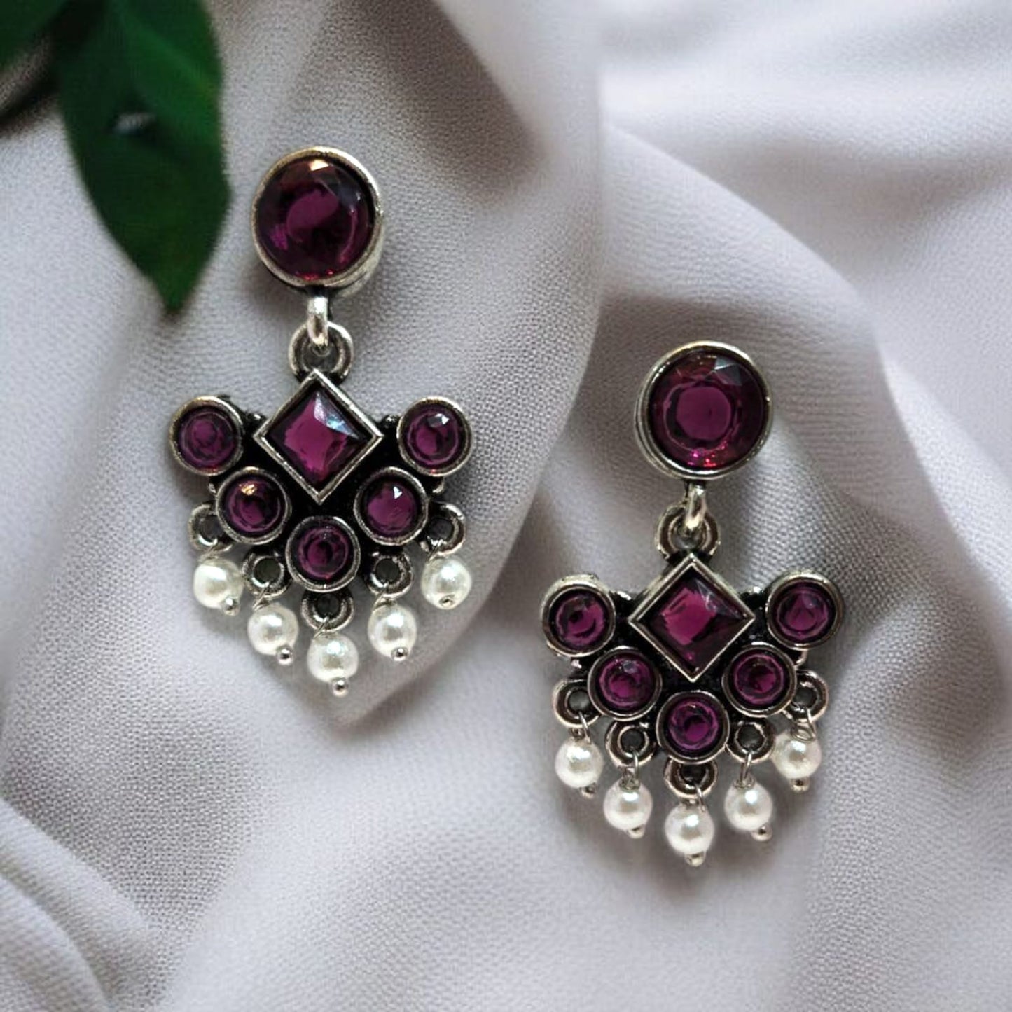 Oxadised Earrings - By "ZEVAR"