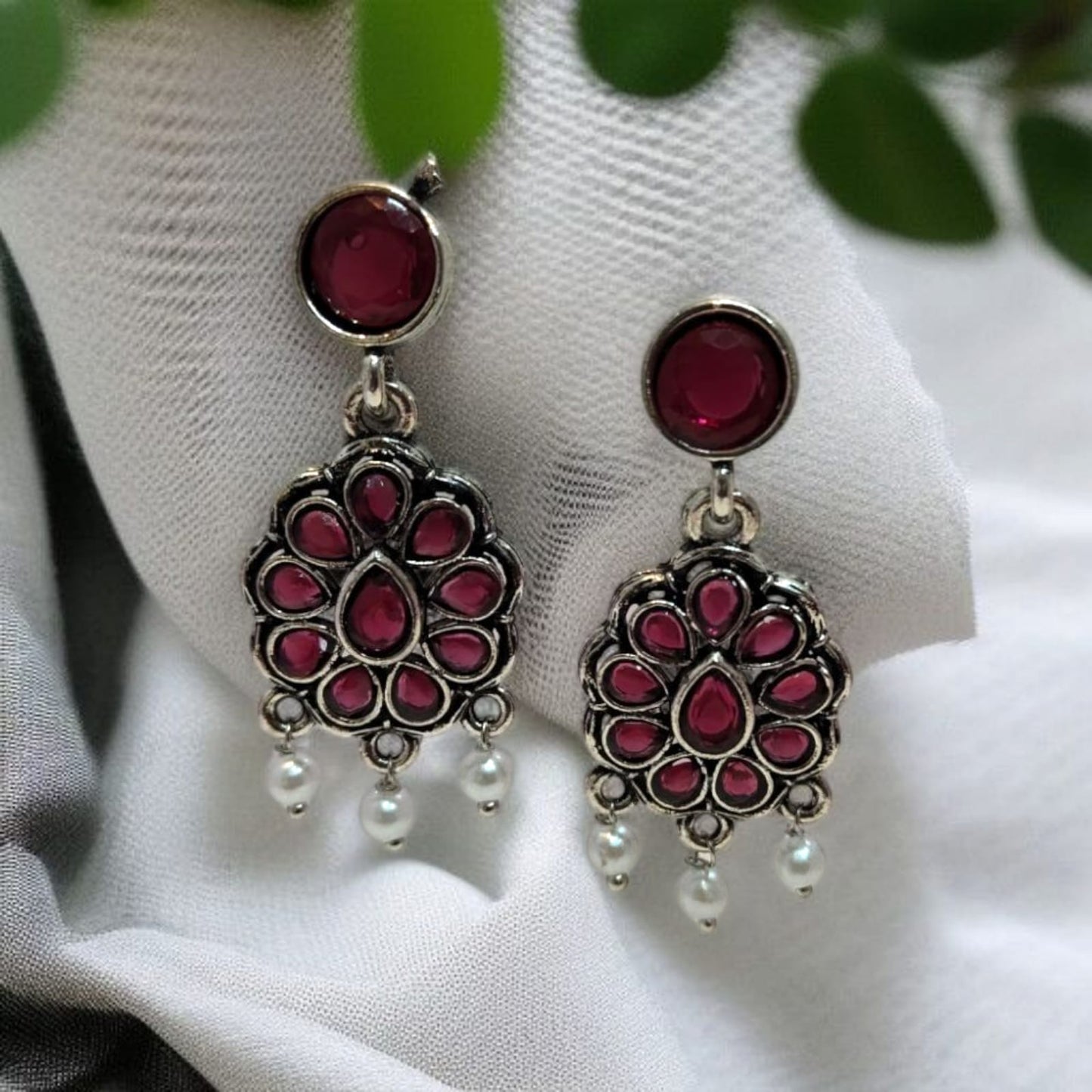 Oxadised Earrings - By "ZEVAR"