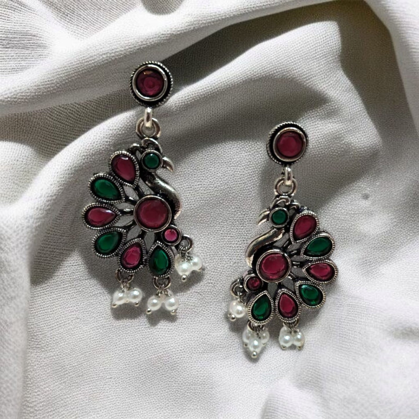 Oxadised Earrings - By "ZEVAR"