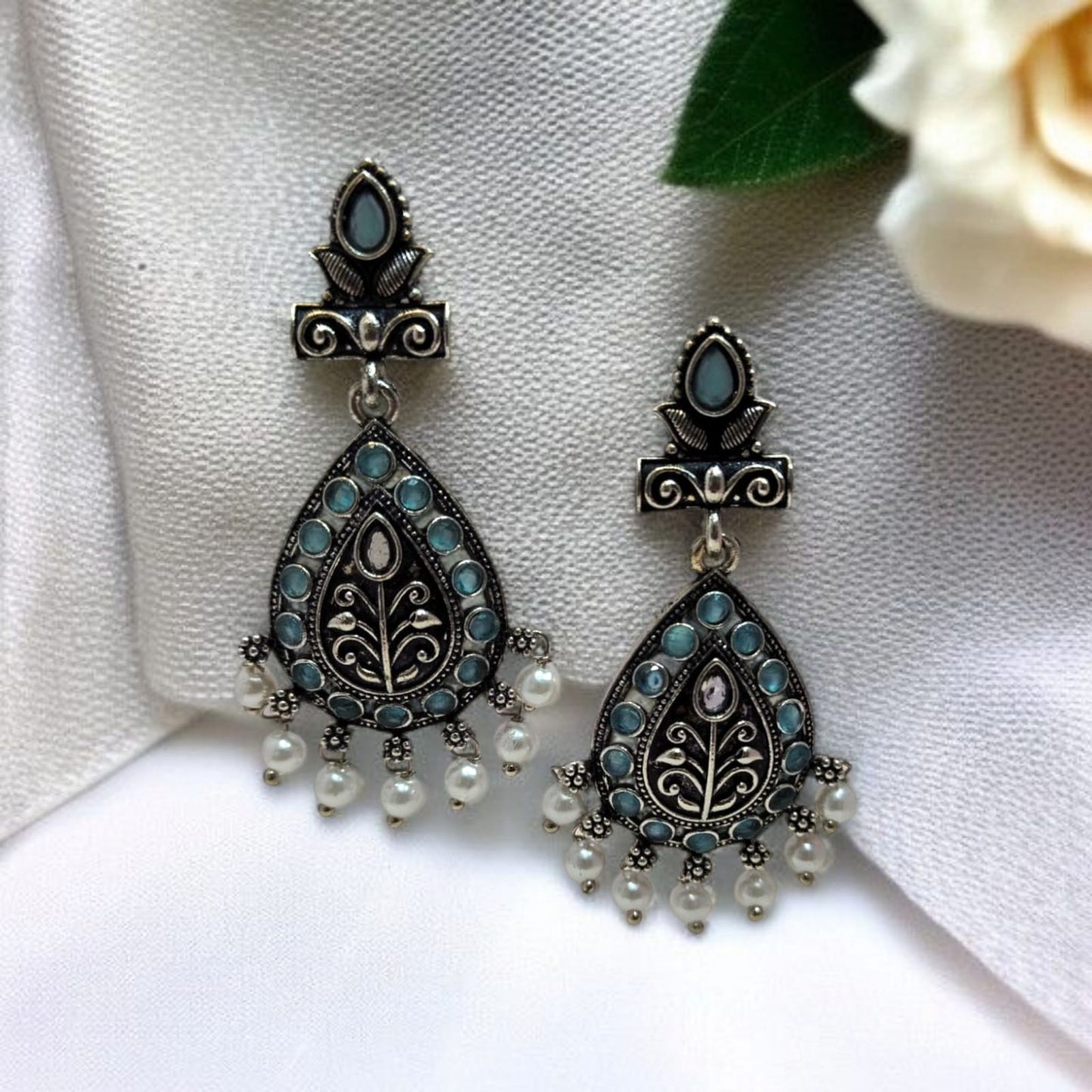 Oxadised Earrings - By "ZEVAR"