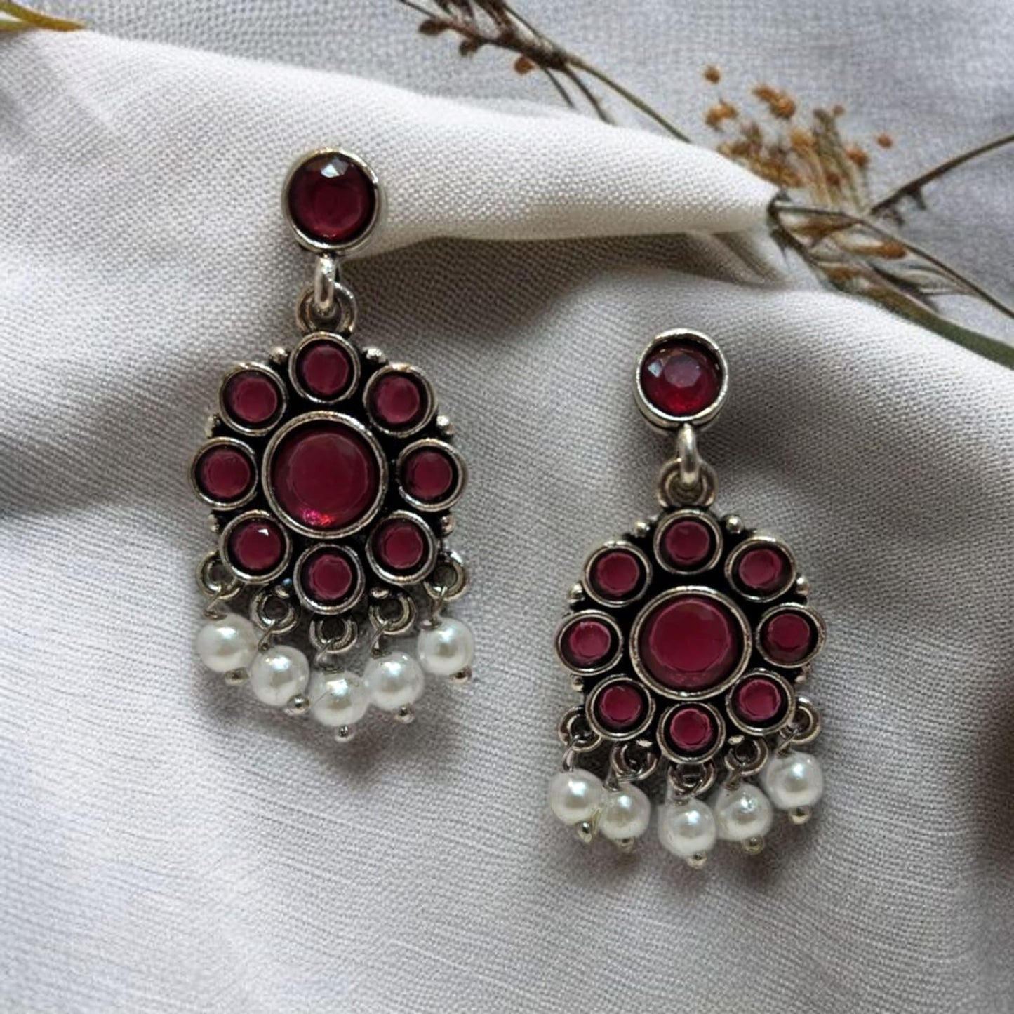 Oxadised Earrings - By "ZEVAR"