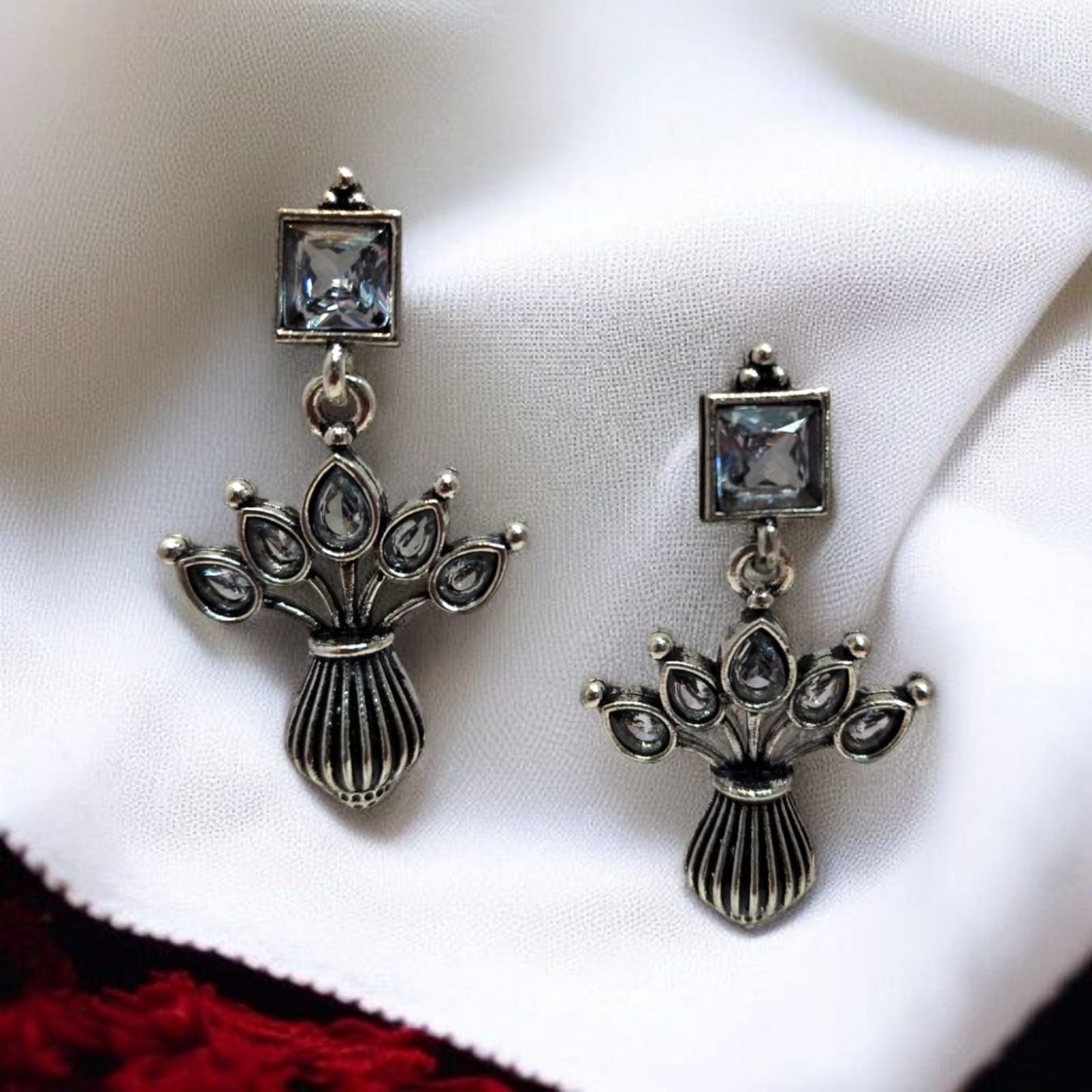 Oxadised Earrings - By "ZEVAR"
