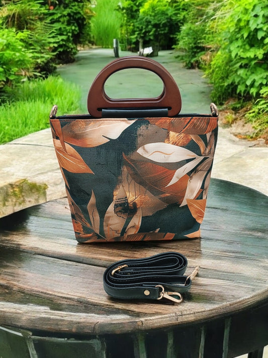 The Wooden Handle Satchel