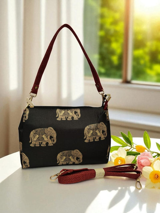 The Tussar Handbag Cum Sling