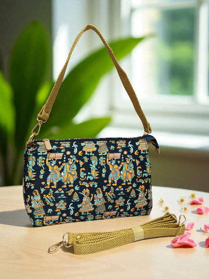 The Tussar Handbag Cum Sling