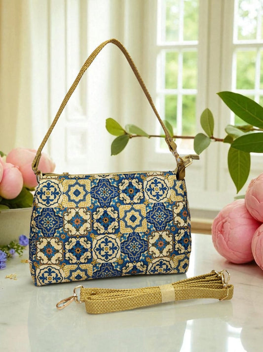 The Tussar Handbag Cum Sling