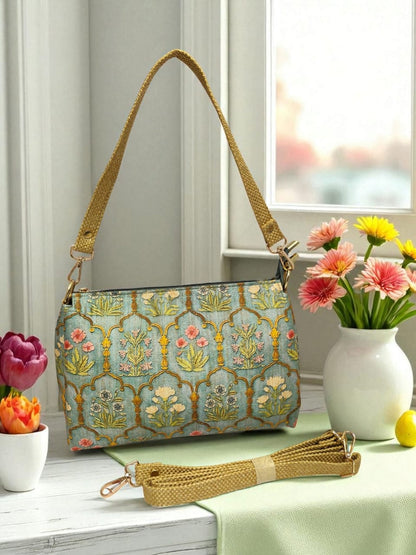 The Tussar Handbag Cum Sling