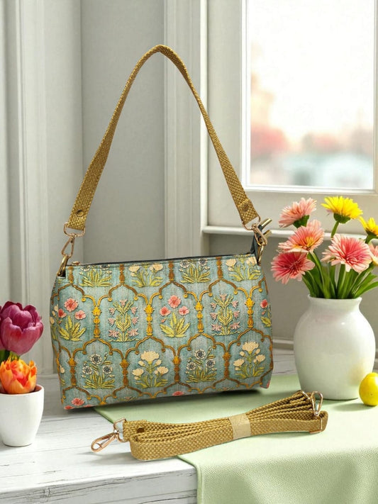 The Tussar Handbag Cum Sling