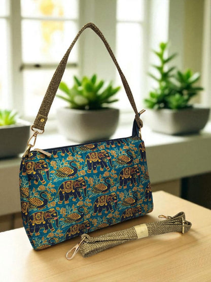 The Tussar Handbag Cum Sling