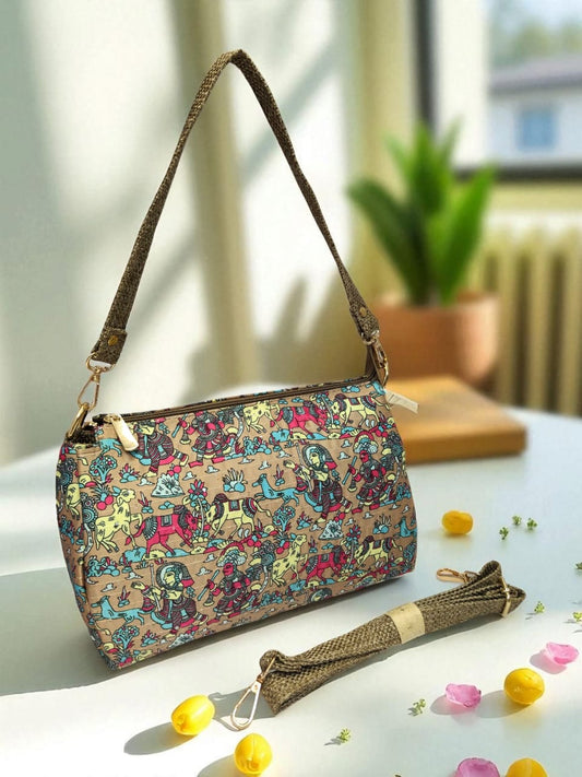The Tussar Handbag Cum Sling