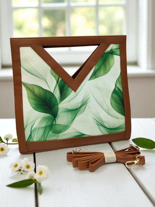 The Printed V-Cut Satchel