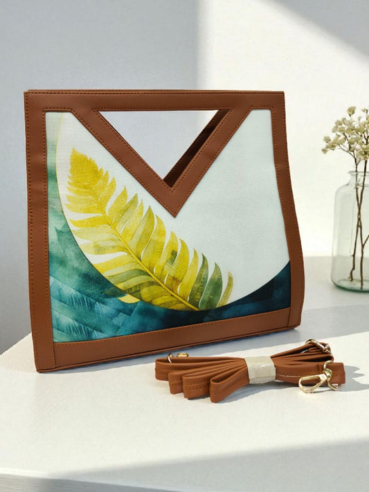 The Printed V-Cut Satchel