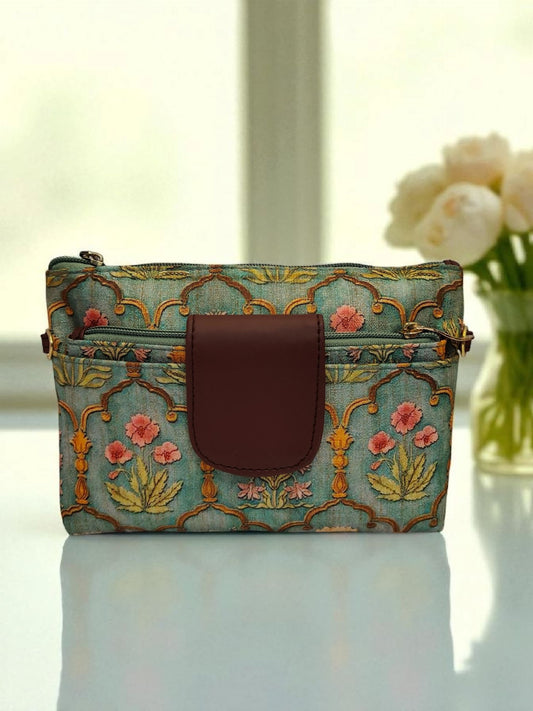 Tussar Small Pouch Cum Sling
