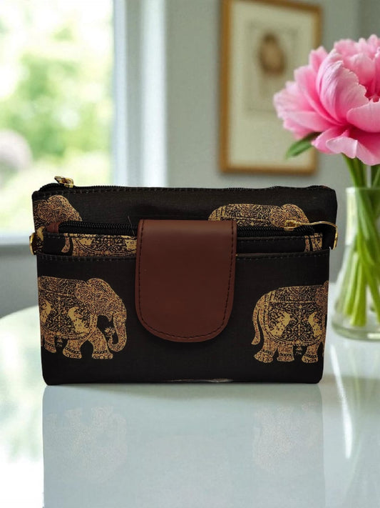 Tussar Small Pouch Cum Sling