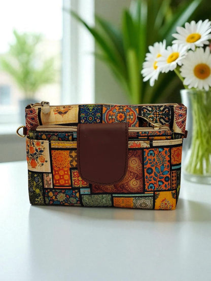 Tussar Small Pouch Cum Sling