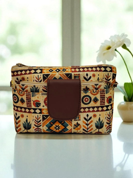 Tussar Small Pouch Cum Sling