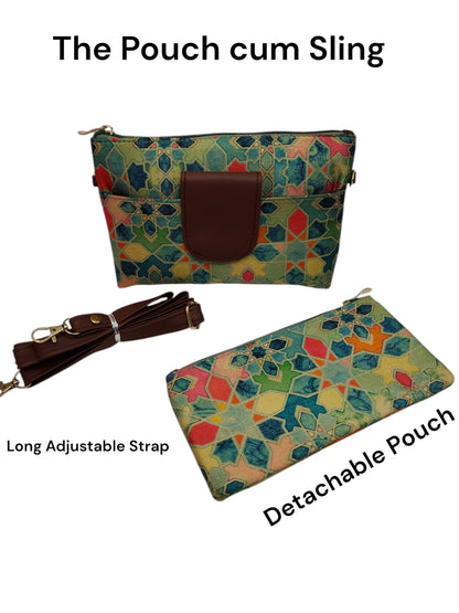 Tussar Small Pouch Cum Sling