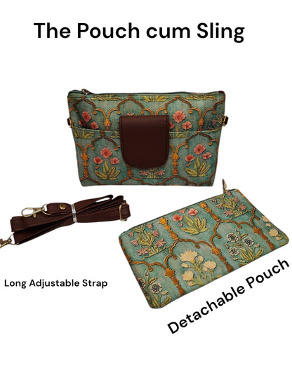 Tussar Small Pouch Cum Sling