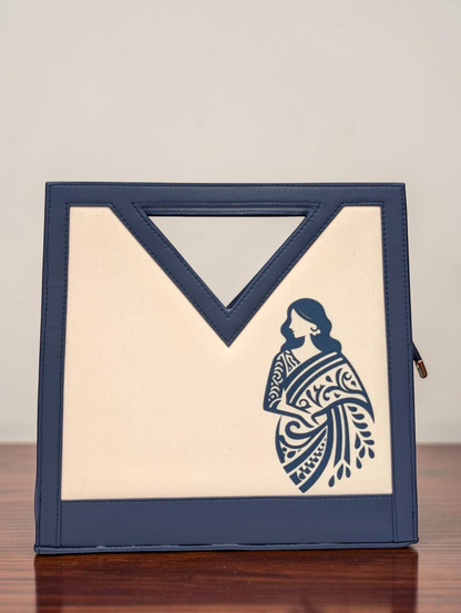 The Printed V-Cut Satchel