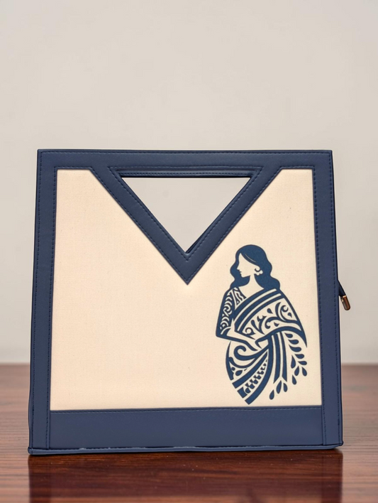 The Printed V-Cut Satchel
