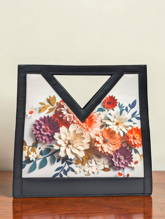 The Printed V-Cut Satchel