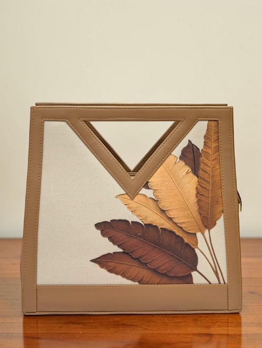The Printed V-Cut Satchel