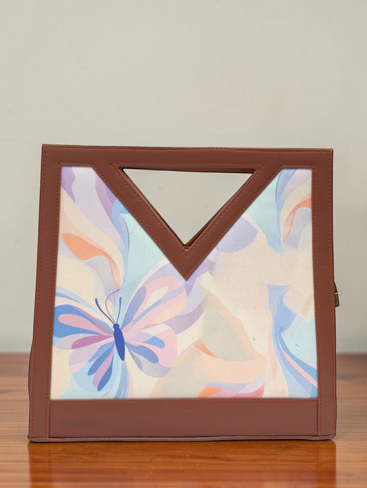 The Printed V-Cut Satchel