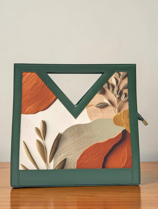 The Printed V-Cut Satchel