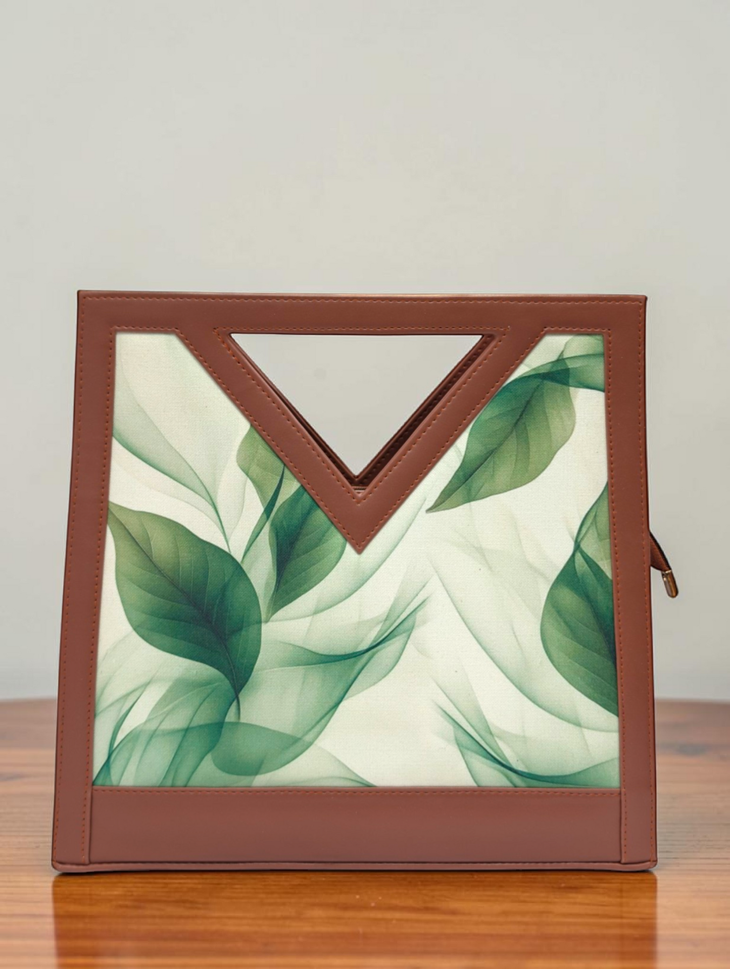The Printed V-Cut Satchel